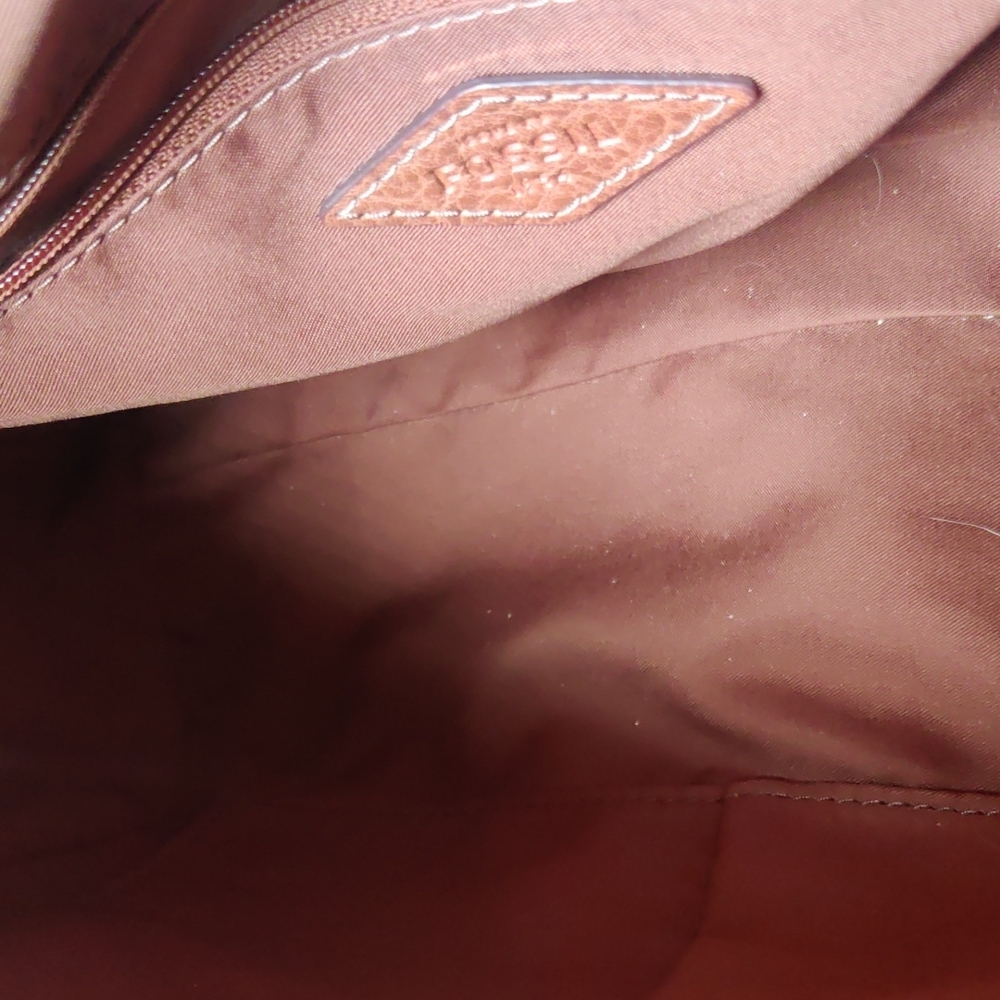 Fossil Carlie Leather Satchel Bag - Picture 12 of 16